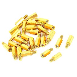 Coolotic Hex Spacers M3 x10mm + 6mm PCB Standoff Hex Spacers Gold Tone Hex Spacers Set of 60