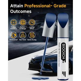 BIOOICH Touch Up Paint Pen Exact Color Match Car Chip and Scratch Repair (for Toyota, Dark/Nautical Blue Metallic(8S6))