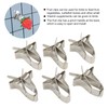 6pcs Parrot Fruit Vegetable Clips Stainless Steel Bird Cage Feeder
