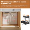 2-Pack Under Sink Organizers and Storage,2-Tier L Shape Pull Out