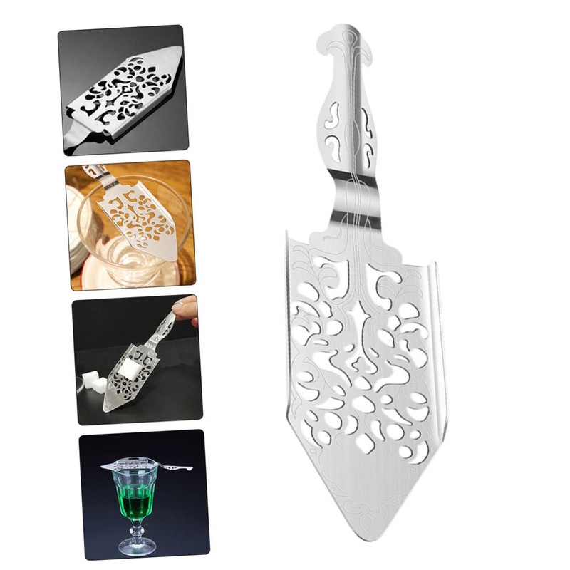 Alipis 2pcs Absinthe Spoon Mesh Strainer Stainless Steel Dripper for