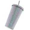 500ml Water Bottle Stainless Steel Rhinestone Decoration Vacuum Water Cup