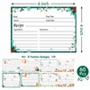 60 Pack Christmas Recipe Cards 4x6 Inch Double Sided Holiday