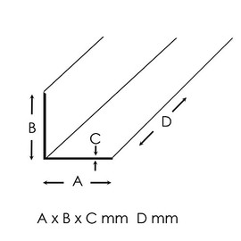Aluminium Wart Plate Duet Angle Checker Plate Aluminium Angle Edge Protection 1.5/2 mm 30 x 30 x 1.5 mm 2000 mm
