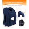 Sunany Travel Pillow, Upgraded Plane Pillow for Long Flights, Inflatable