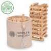 SimplySmooth 100 Bamboo Clothes Pegs - Clips for Your Clothes