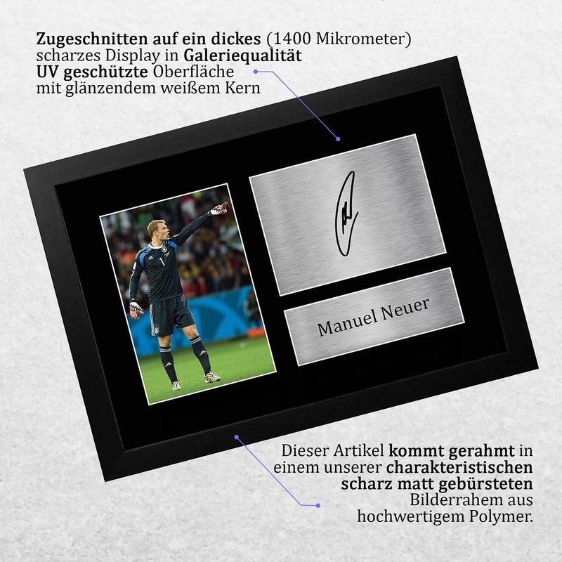 HWC Trading A4 FR Manuel New Germany Gifts Printed Autographs