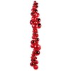 Red Matte Christmas Baubles Made of Flame Retardant Plastic, 10