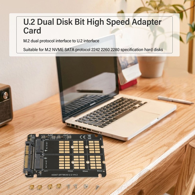 M.2 NVME SATA to U.2 Adapter Card NVME SATA Dual