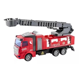 Deluxe Set 3x Camiones Bomberos Rescate Extensible Niños Juguete