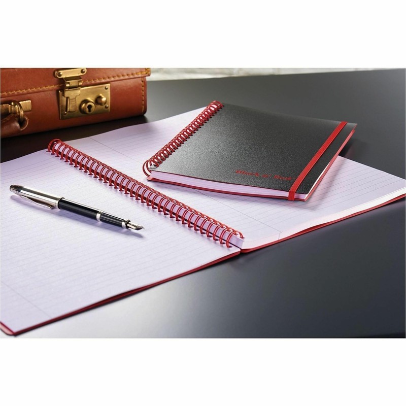 Black n' Red Notebook, Business Journal, 11-3/4" x 8-1/4", 70