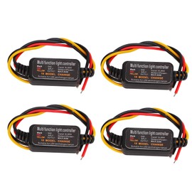 Acouto brake flasher module, 4PCS DC9 26V Led Brake Light Flasher Strobe Controller 16 Modes Adjustable for Car Motorcycle Flasher Motorcycle Module Adjustable Led Flash Controller