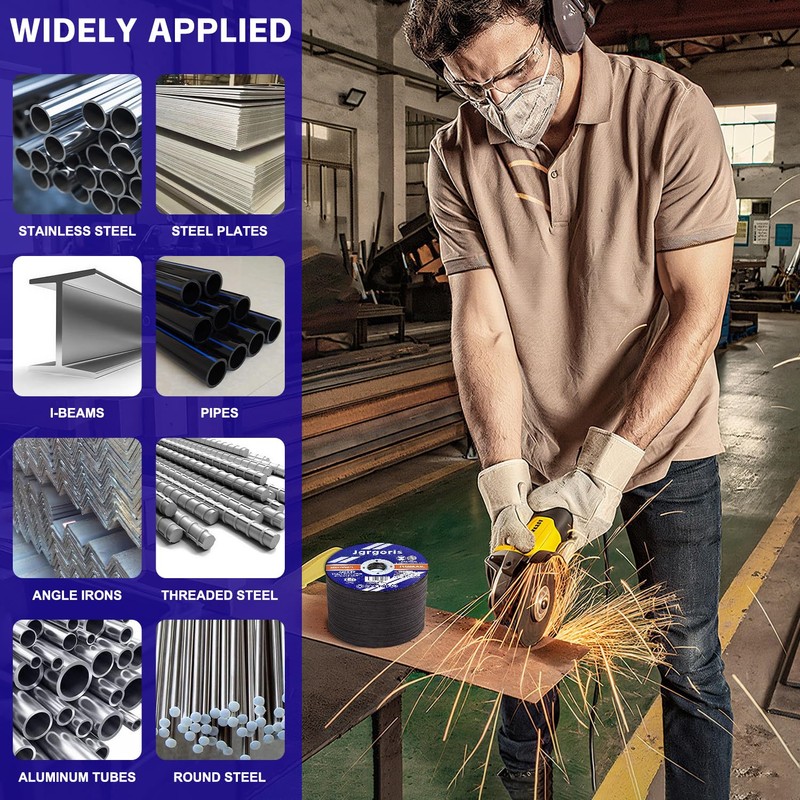Cut Off Wheels 4-1/2", 100 Pack Angle Grinder Cutting Wheel,