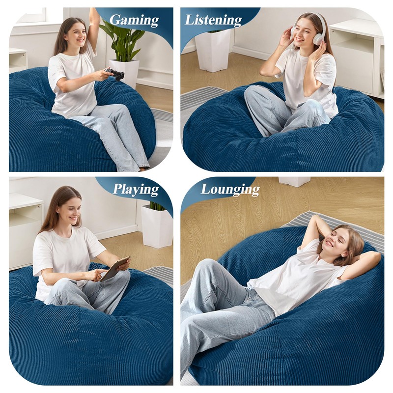 3FT Bean Bag Chairs Teardrop Bean Bag Chair for Adults