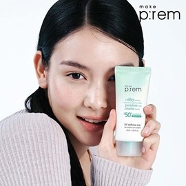 MakePrem [Make Prem] Make Prem UV Defense Me No Sebum Sun Cream 50ml + (Random) Tube 20ml / [메이크프렘]메이크프렘 유브이 디펜스 미 노세범 선크림 50ml+(랜덤)튜브20ml