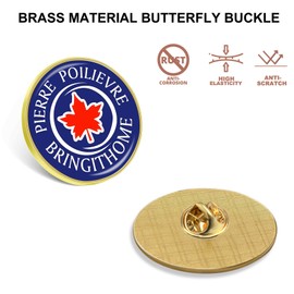 6 Pcs Round 2025 Pierre Poilievre Lapel Pin Bluk - Canadian Canada Pm Brooch federal election Political Badge Pin Gift For Men Women Clothes Backpacks Hats