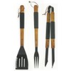 Mr Bar B Q 02162XNST 3-Piece Sure Grip Spatula, Tongs and Fork