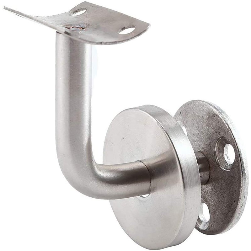 2 x Stainless Steel Handrail Carrier, Polished Handrail Holder for