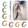 AnnBabic Ear Cuffs for Women - CZ Paved Hoop Conch