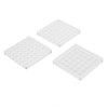 3pcs 36 Grids Acrylic Magnetic Shell Display Case Decorative Shell