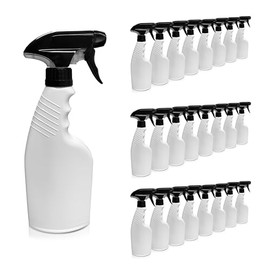 HAVENLAB 16oz 24 Pack Reusable Plastic Spray Bottle Sprayer for Bleach, Auto Detailing, Water Plants, Grilling, Haircuts, Cleaning, Disinfectant, Chemicals, HDPE, Non-BPA, Easy Squeeze Trigger.