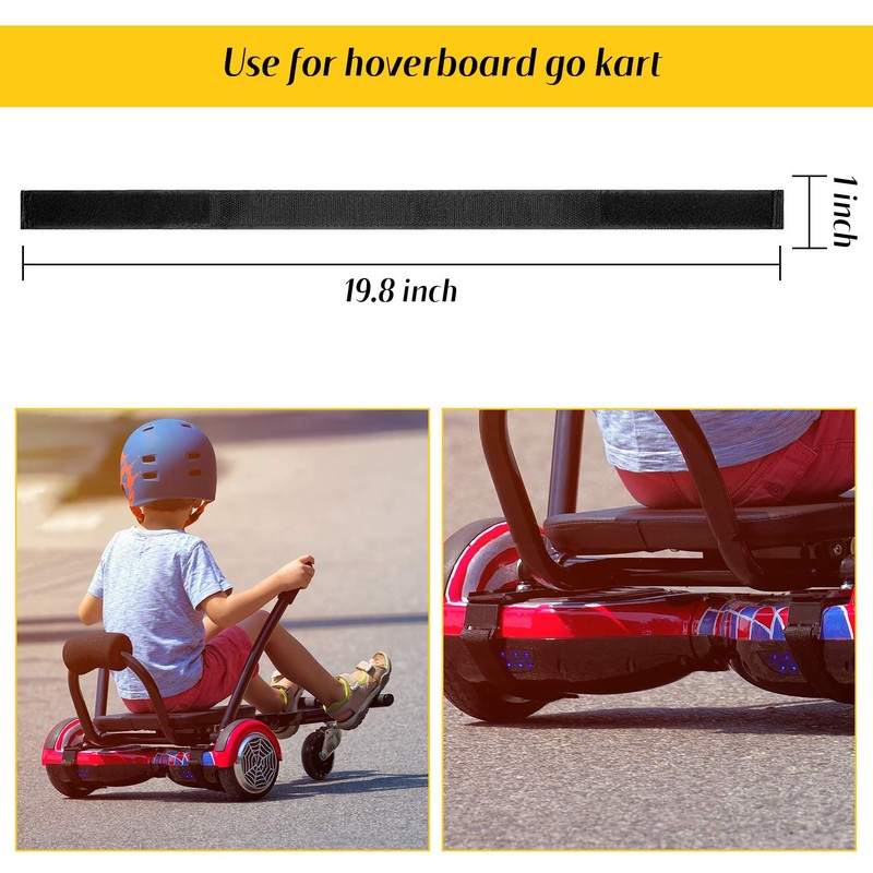 8 Pieces Adjustable Hoverboard Straps Velcro Fastening Hoverboard Cable Hoverboard
