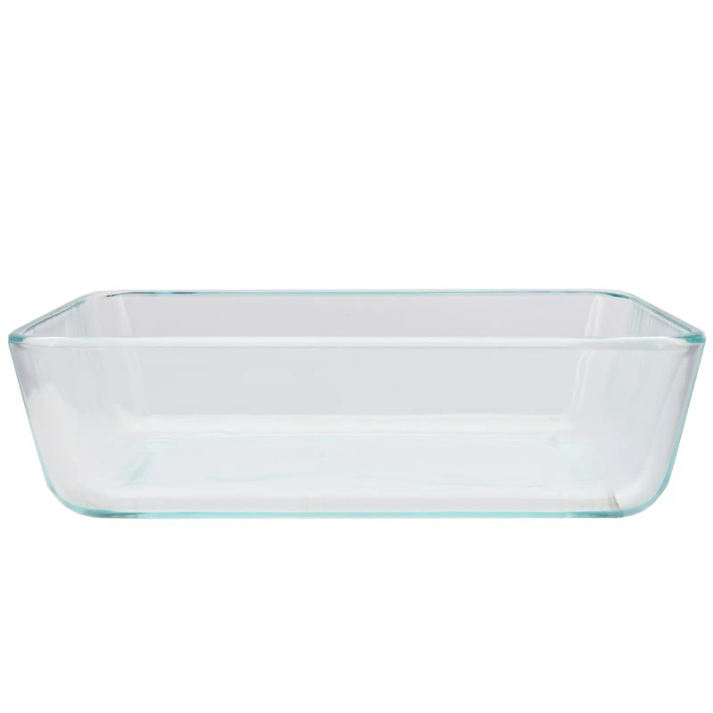 Pyrex 7211 6-Cup Rectangle Glass Storage Dish w/ 7211-PC 6-Cup
