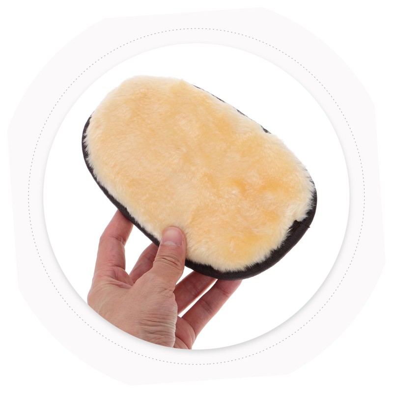 Ipetboom 4pcs Shoe Polishing Mitt Soft Imitation Buffing Brush for