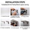 Storystore Folding Shelf Brackets - 10 Inch Heavy Duty Stainless