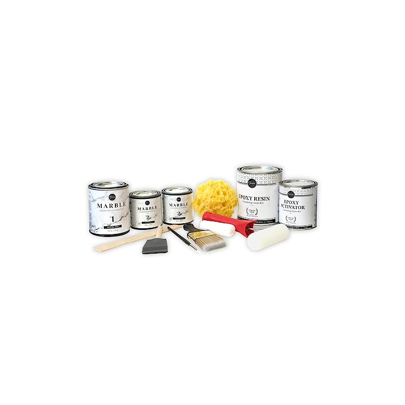 Giani White Marble Epoxy Countertop Small Project Kit