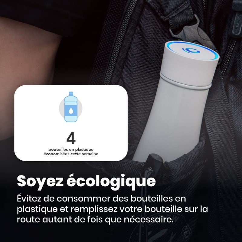 NOERDEN LIZ Smart Bottle スマート セルフクリーン ボトル UV除菌 温度お知らせ 水分補給リマインダー