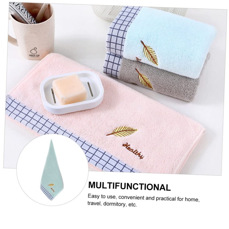 TOVINANNA Cotton Washcloth Face Towel Bath Towel Soft Absorbent Embroidered