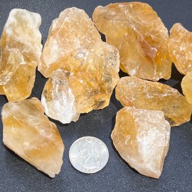 Large Citrine Crystals Rough Raw Stones (By The Piece or Pound) Wholesale - 5 Pounds (Wholesale)