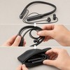 Wireless Neckband Headphones with Microphone – 80-Hour Battery Life and