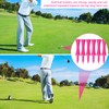 Debbery 100 Golf Tees Plastic, 57mm Pink Castle Tees Golf,