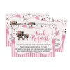 Inkdotpot 30 Raccoon Jungle Animals Baby Shower Book Request Cards