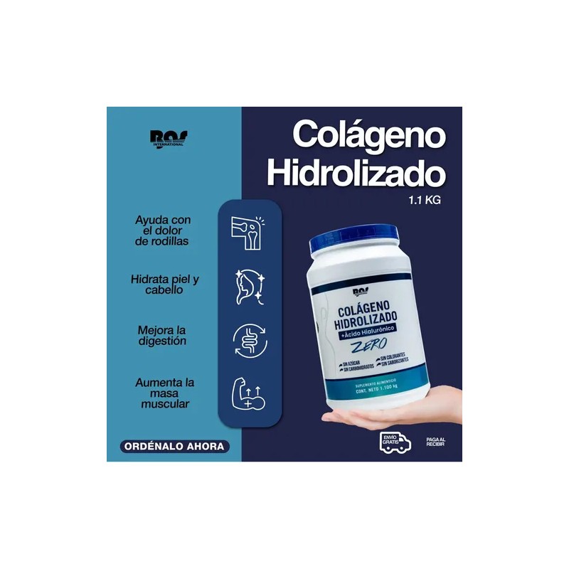 Colageno Hidrolizado + Acido Hialuronico En Polvo 3 Pack