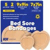 5 CT Mixed Bed Sore Bandages - 7"x7" & 9"x9"