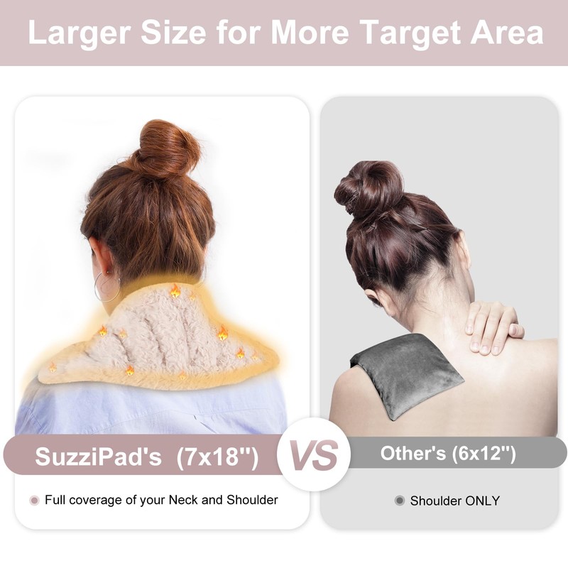 SuzziPad Microwavable Heating Pads for Discomfort Reducing, 7x16 Heating Pad