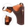 TOURBON Leather Gun Holster Adjustable Belt 1911 Pistol Holder Rig