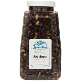 Harmony House Foods TRUE Dehydrated Red Beans - Easy Cook (16 oz, Quart Size Jar)
