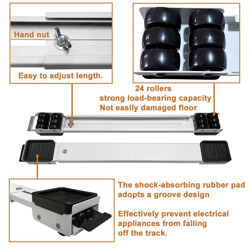 Appliance Rollers Heavy Duty 20-32in New Generation Extendable Appliance Rollers