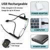 Reading Glasses with Lights USB Rechargeable Magnifying Glasses Lighted Readers