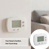 TH5110 Non-Programmable Thermostat for Home Heating and Cooling, White with