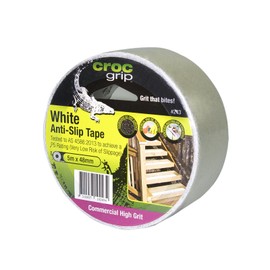 CROC grip Commercial High Grit White Anti-Slip Tape -48mm x 5m