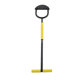 Sidewalk Long Handle Step Edging Machine Manual Lawn Edger Garden Trimming Edging Tool with Steel Blade,T Handle and Sponge Cover Wide Pedal