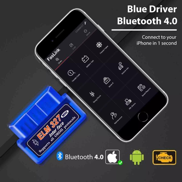 Unbranded OBD2 Car Scanner Fixed Code Reader Tool Engine Battery