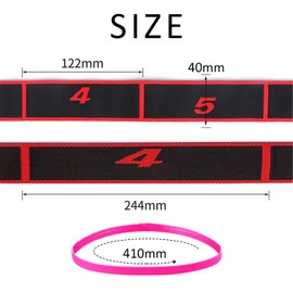1 Resistance Band for Yoga and 1 Exercise Hair Elastic Yoga Band Elastic Fitness Band Stretchy for Dance Pilates Latin