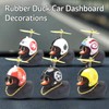 wonuu Rubber Duck Car Decorations Black Duck Car Dashboard Ornaments