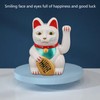 ANGGREK Lucky Cat with Waving Arm Solar Powered Lucky Cat